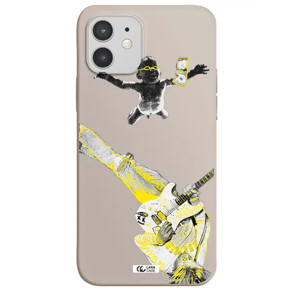 Guitarist Apple iPhone 12 mini Silicone Stone Case