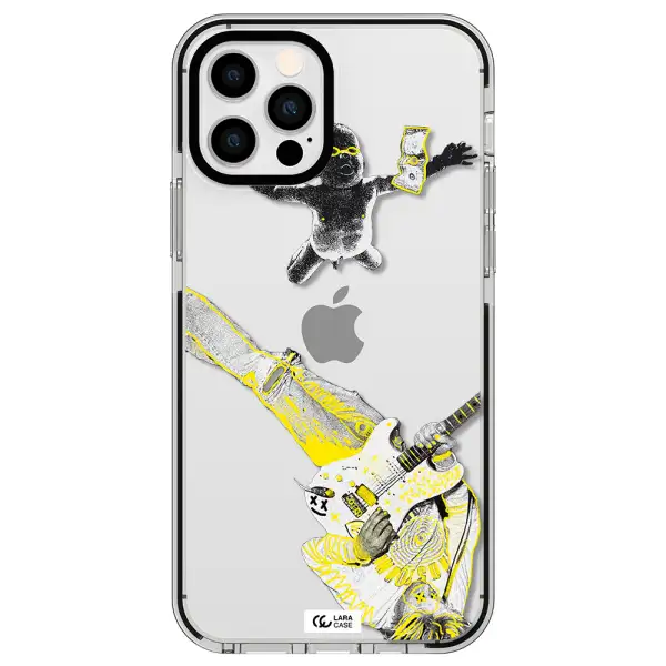 Guitarist Apple iPhone 12 pro impact black border Case