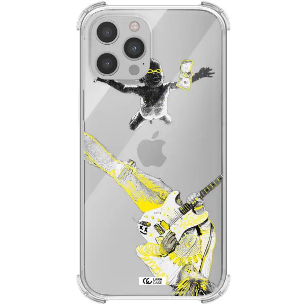 Guitarist Apple iPhone 12 pro max Clear PC Case