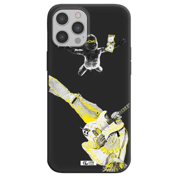 Guitarist Apple iPhone 12 pro max Silicone black Case
