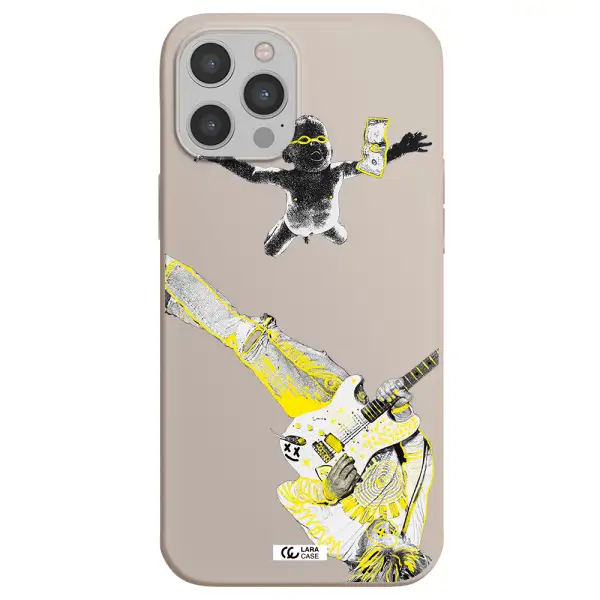Guitarist Apple iPhone 12 pro max Silicone Stone Case