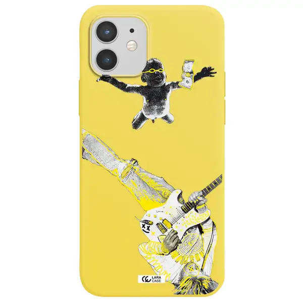 Guitarist Apple iPhone 12 Silicone canary yellow Case