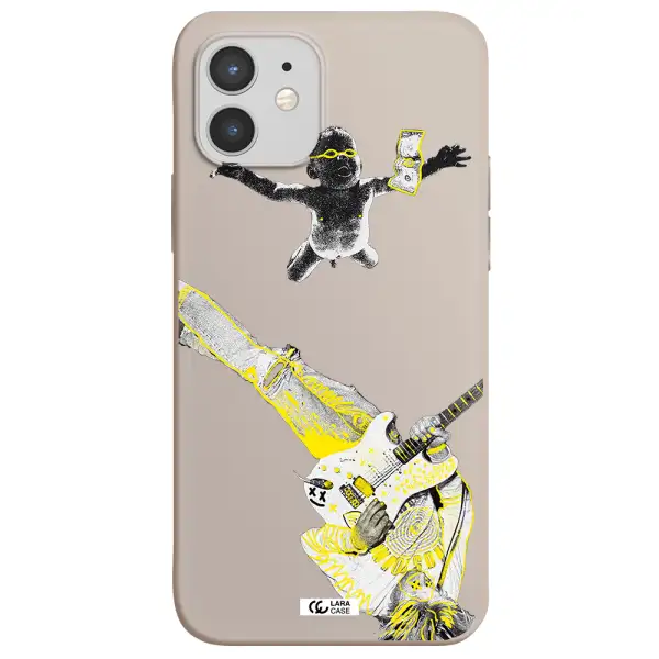 Guitarist Apple iPhone 12 Silicone Stone Case
