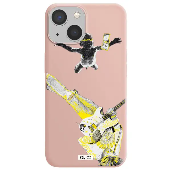 Guitarist Apple iPhone 13 mini Silicone pastel pink Case