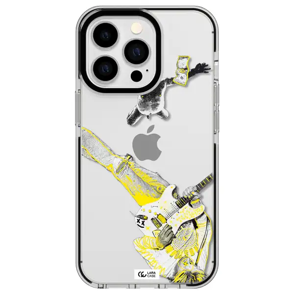 Guitarist Apple iPhone 13 Pro impact black border Case