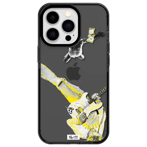 Guitarist Apple iPhone 13 Pro impact Smoke Black Case