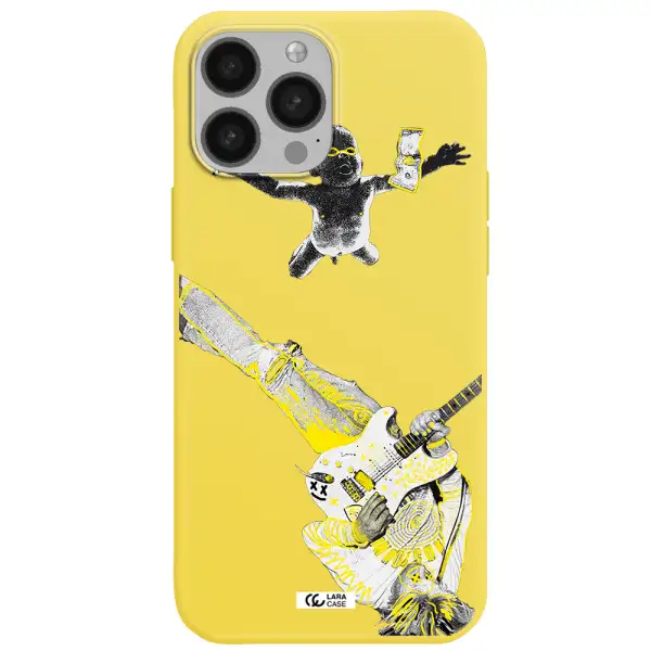 Guitarist Apple iPhone 13 Pro Silicone canary yellow Case