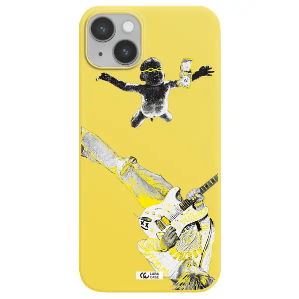 Guitarist Apple iPhone 14 plus Silicone canary yellow Case