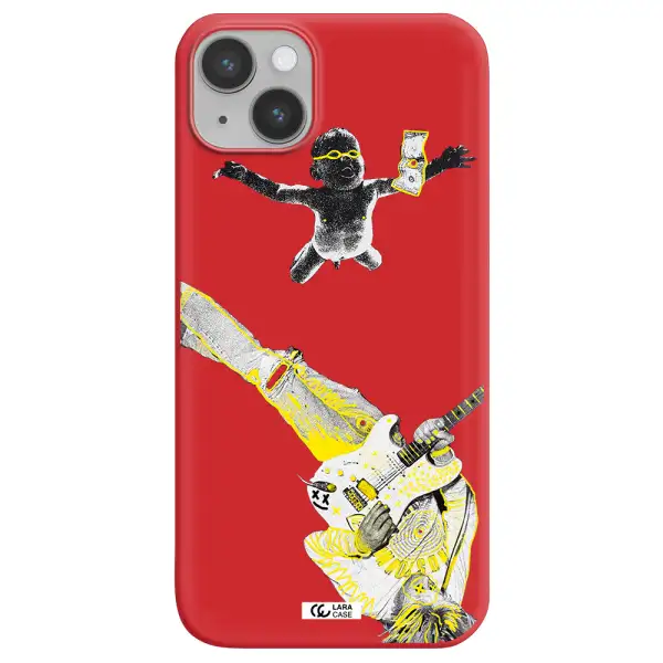 Guitarist Apple iPhone 14 plus Silicone Imperial Red Case