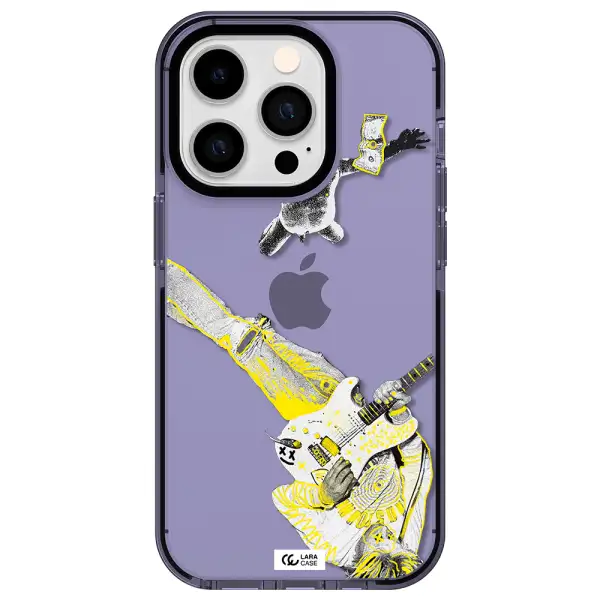 Guitarist Apple iPhone 14 pro impact Lilac Case