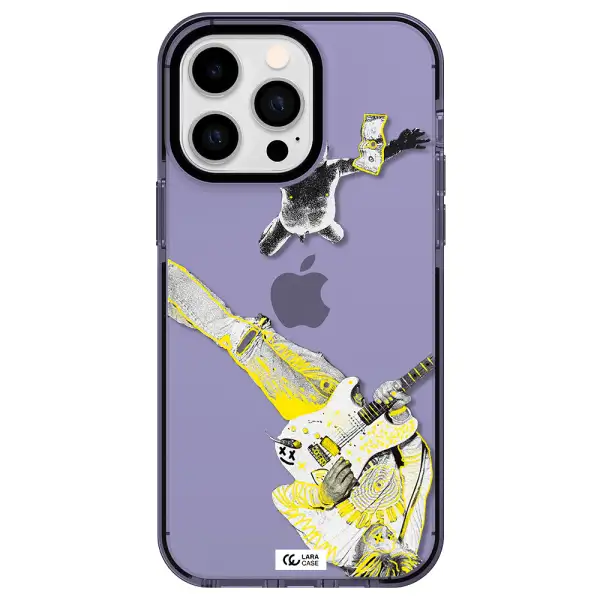 Guitarist Apple iPhone 14 pro max impact Lilac Case