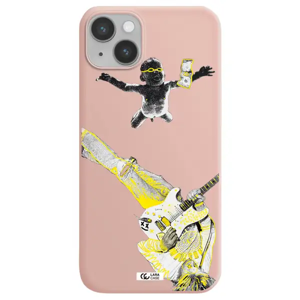 Guitarist Apple iPhone 14 Silicone pastel pink Case