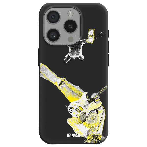 Guitarist Apple Iphone 15 Pro Silicone Black Case