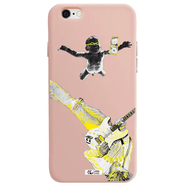 Guitarist Apple iPhone 6 Silicone pastel pink Case