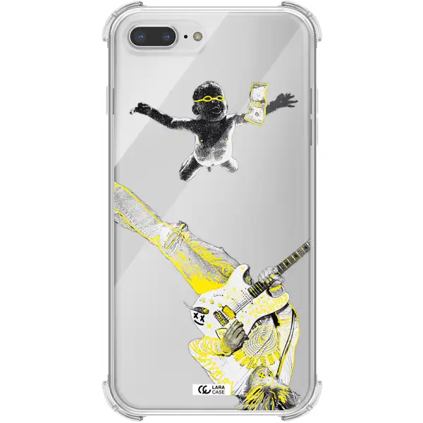 Guitarist Apple iPhone 8 plus Clear PC Case