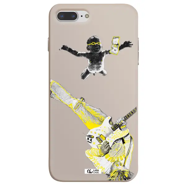 Guitarist Apple iPhone 8 plus Silicone Stone Case