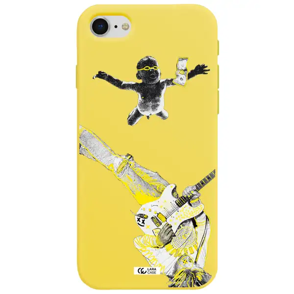 Guitarist Apple iPhone se 2020 Silicone canary yellow Case