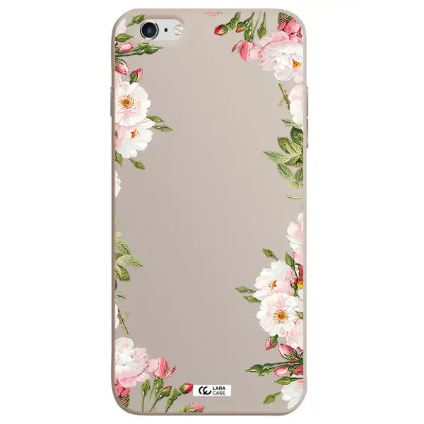 Watercolor Floral Frame Apple iPhone 6 s plus Silicone Stone Case
