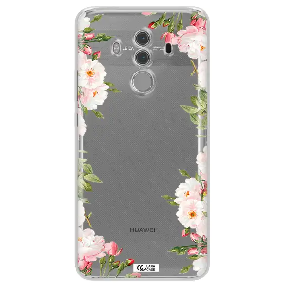 Watercolor Floral Frame Huawei Mate 10 Pro Clear TPU Case