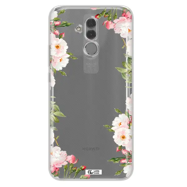 Watercolor Floral Frame Huawei Mate 20 Lite Clear TPU Case