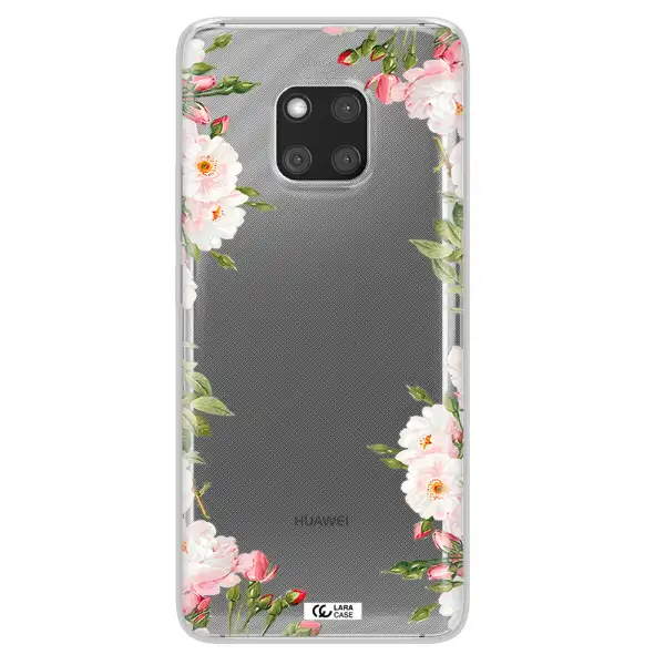 Watercolor Floral Frame Huawei Mate 20 Pro Clear TPU Case
