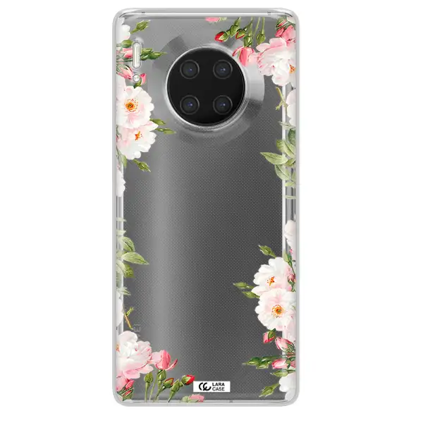 Watercolor Floral Frame Huawei Mate 30 Pro Clear TPU Case