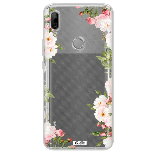Watercolor Floral Frame Huawei P Smart Z Clear TPU Case