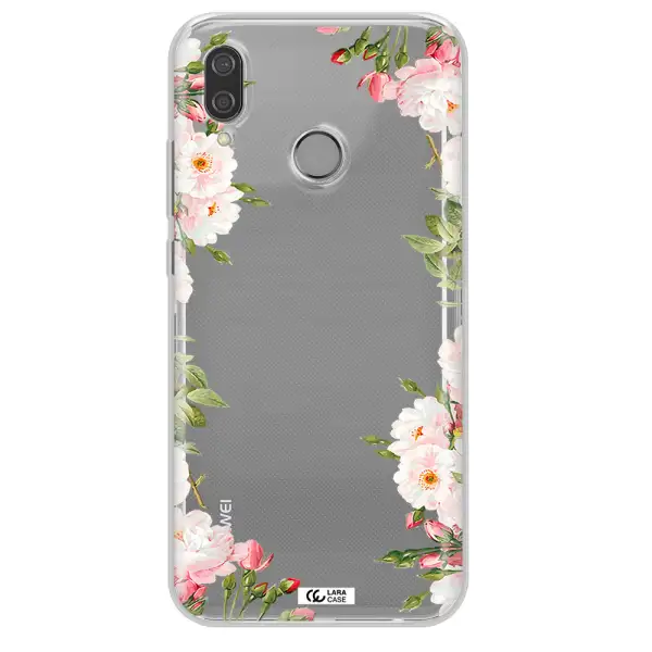 Watercolor Floral Frame Huawei P20 Lite Clear TPU Case
