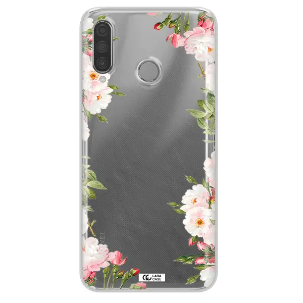 Watercolor Floral Frame Huawei P30 Lite Clear TPU Case
