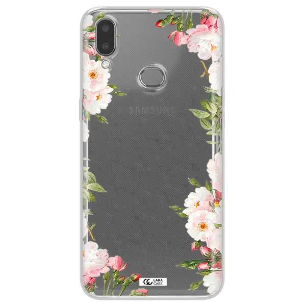 Watercolor Floral Frame Samsung A10S Clear TPU Case