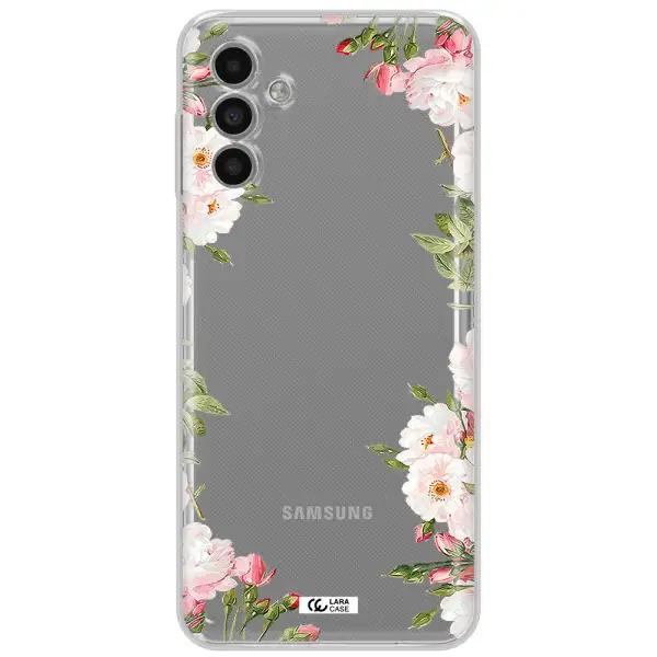 Watercolor Floral Frame Samsung A13 5G Clear Tpu Case