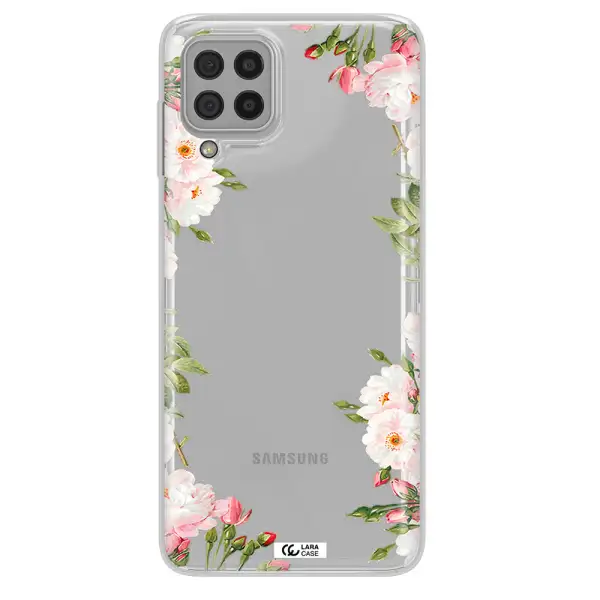 Watercolor Floral Frame Samsung A22 4g Clear TPU Case