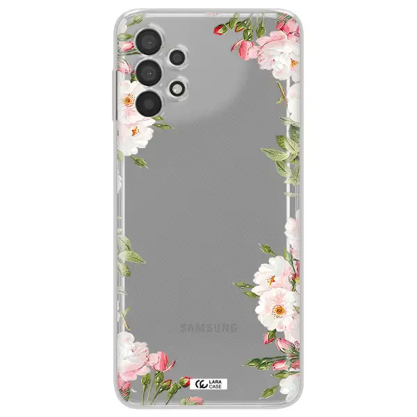 Watercolor Floral Frame Samsung A32 4G Clear Tpu Case