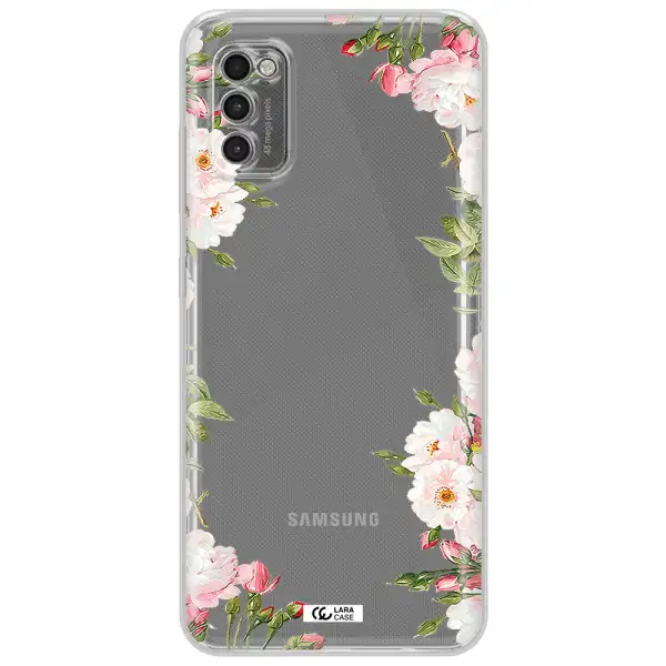 Watercolor Floral Frame Samsung A41 Clear Tpu Case