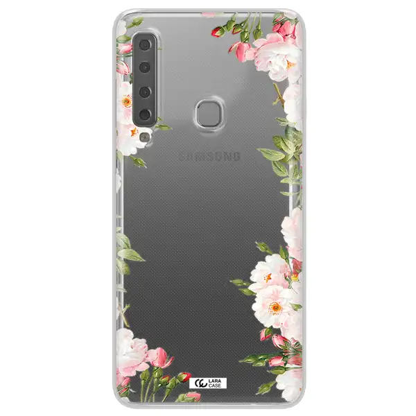 Watercolor Floral Frame Samsung A9 2018 Clear TPU Case