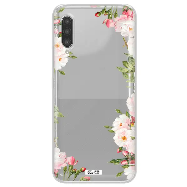 Watercolor Floral Frame Samsung A90 Clear TPU Case