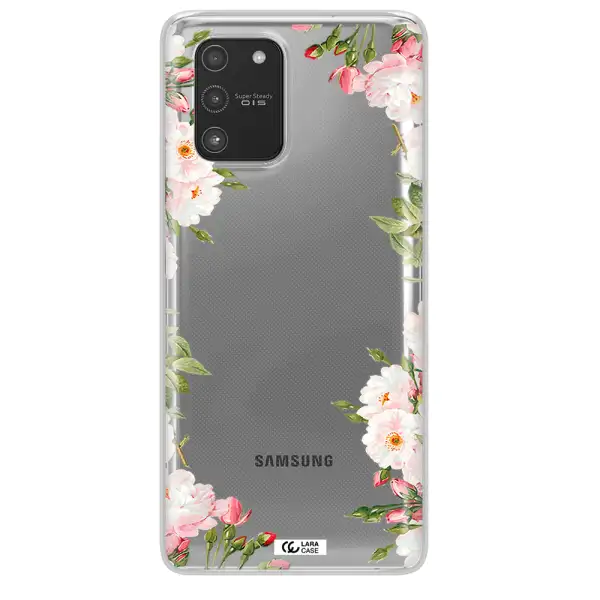 Watercolor Floral Frame Samsung A91 Clear TPU Case