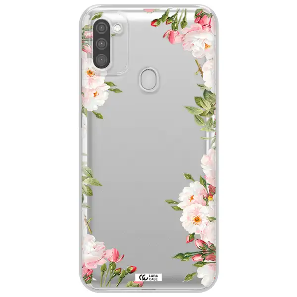 Watercolor Floral Frame Samsung M11 Clear TPU Case