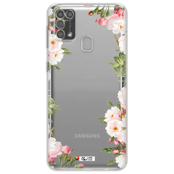 Watercolor Floral Frame Samsung M31 Clear TPU Case
