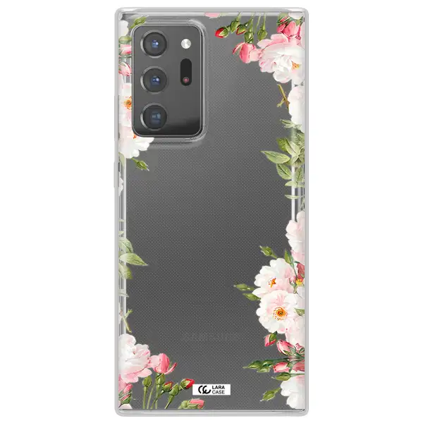 Watercolor Floral Frame Samsung Note 20 Ultra Clear TPU Case