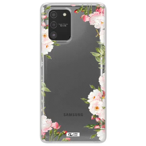 Watercolor Floral Frame Samsung S10 Lite Clear TPU Case