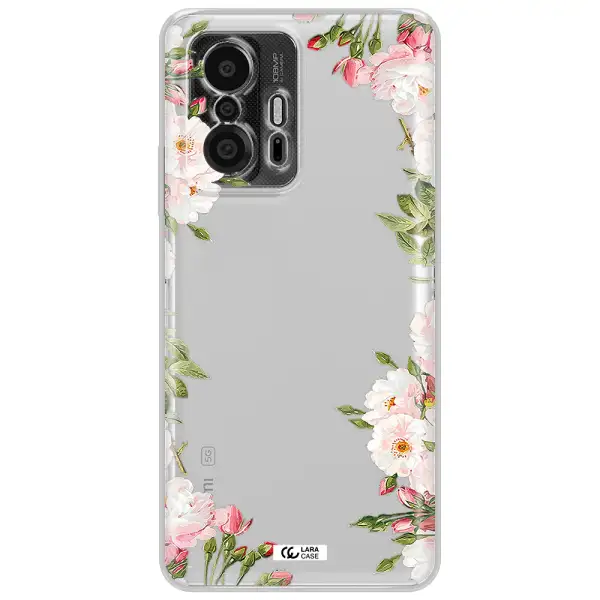 Watercolor Floral Frame Xiaomi 11T Pro Clear Tpu Case