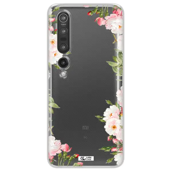 Watercolor Floral Frame Xiaomi Mi 10 Pro Clear TPU Case