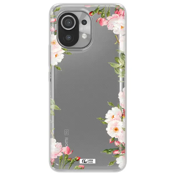 Watercolor Floral Frame Xiaomi Mi 11 Clear TPU Case