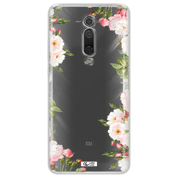 Watercolor Floral Frame Xiaomi Mi 9T Clear TPU Case