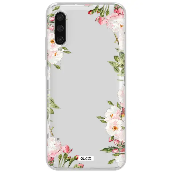 Watercolor Floral Frame Xiaomi Mi A3 Clear Tpu Case