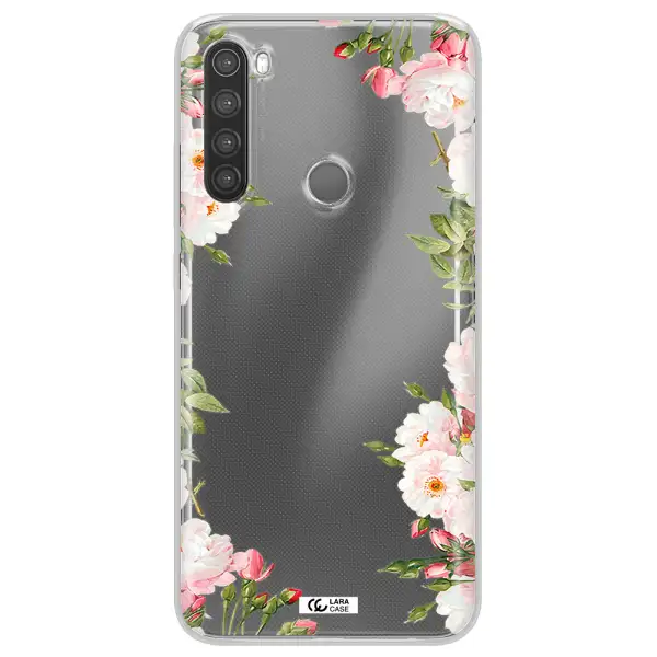 Watercolor Floral Frame Xiaomi Note 8 Clear TPU Case