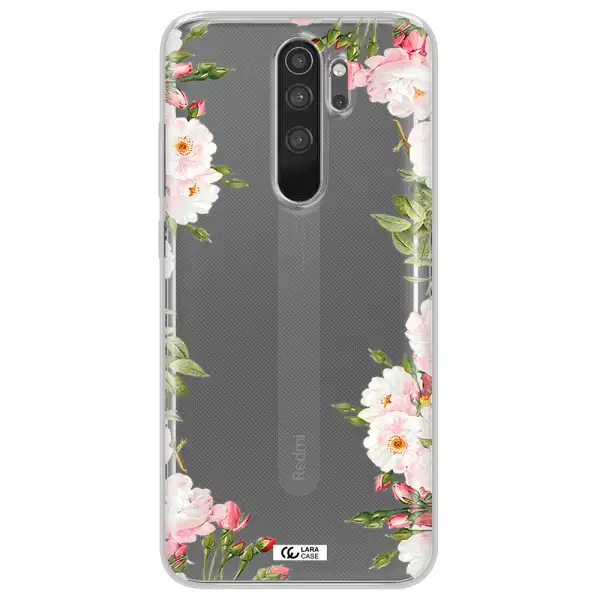 Watercolor Floral Frame Xiaomi Note 8 Pro Clear TPU Case