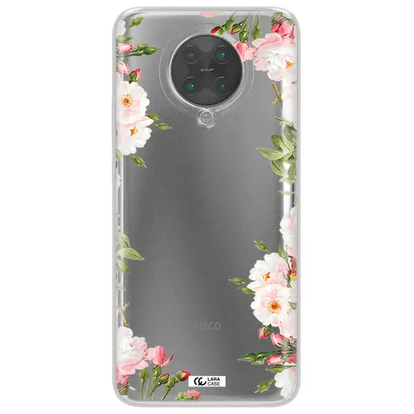 Watercolor Floral Frame Xiaomi Poco F2 Pro Clear TPU Case