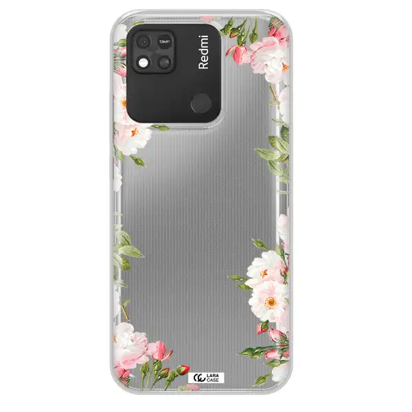 Watercolor Floral Frame Xiaomi Redmi 10A Clear TPU Case